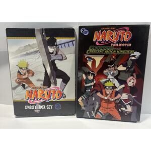 Naruto Shonen Jump DVD Lot | Uncut Box Set (3-Disc) + Movie 2-Disc Anime OOP